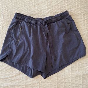 Blue athletic shorts